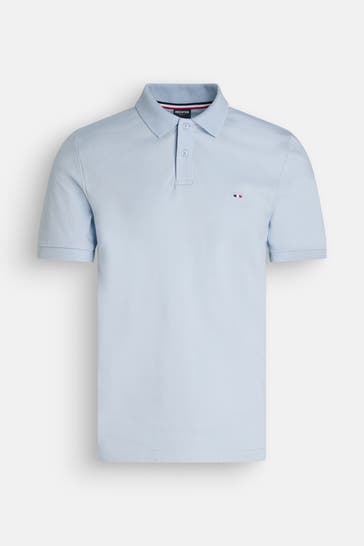 HECHTER Paris Polo-Shirt taubenblau