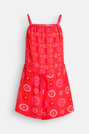 DESIGUAL Kleid 'Davinia' orangerot gemustert