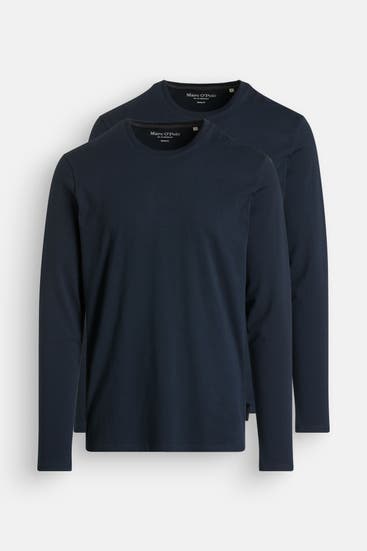 MARC O'POLO - 2er-Pack Longsleeve nachtblau