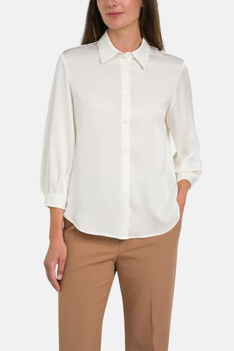 HEMISPHERE Seidenbluse ecru