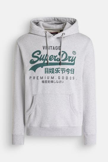 SUPERDRY Hoodie hellgrau