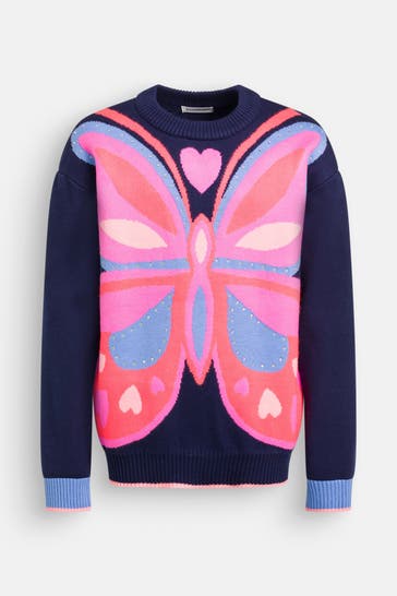 BILLIEBLUSH Strickpullover dunkelblau