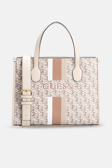 GUESS Handtasche 'Silvana' gemustert