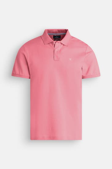 HACKETT Polo-Shirt dunkelrosa