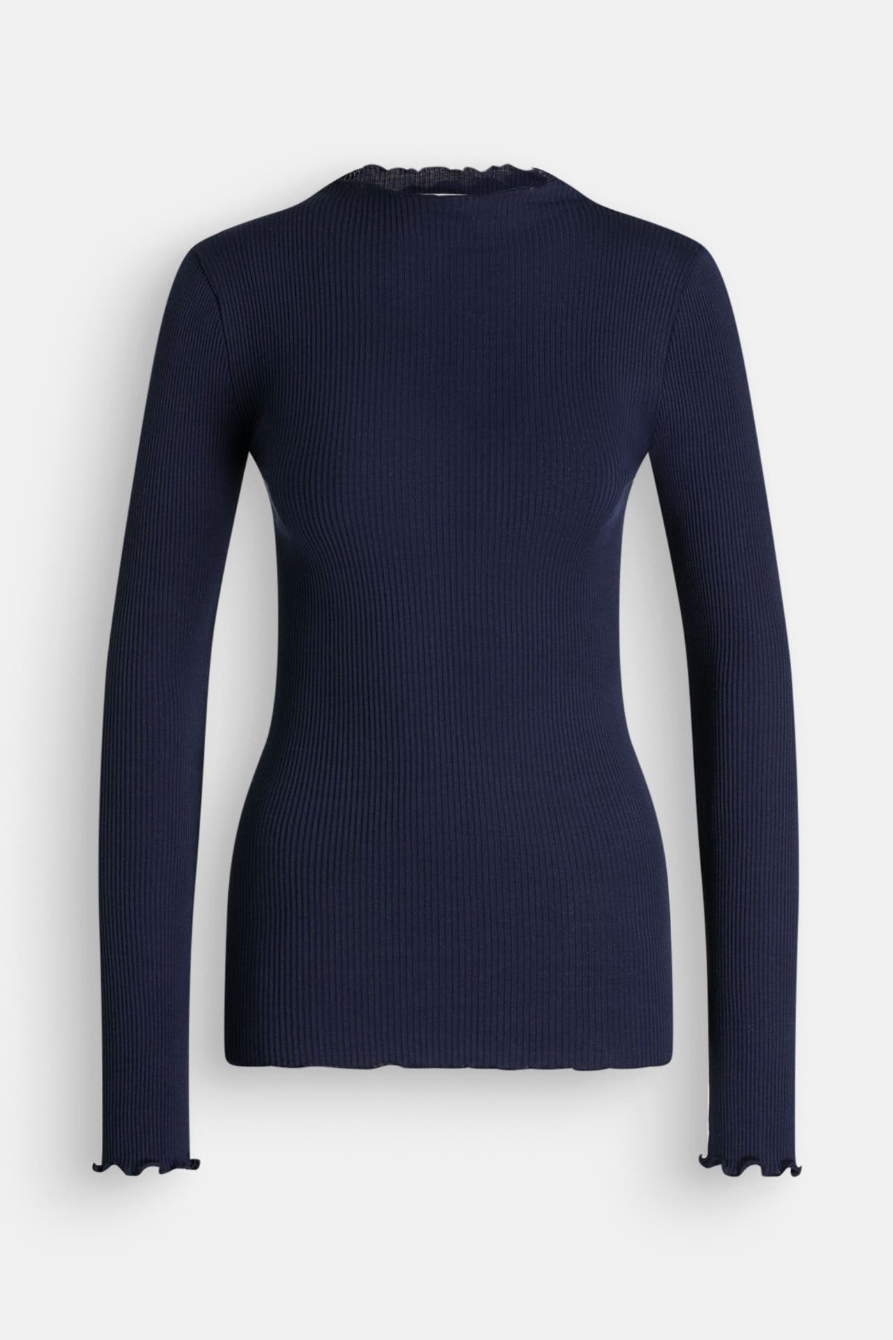 ROSEMUNDE Seidenmix-Longsleeve dunkelblau, Bild 1