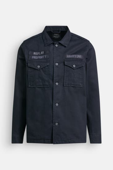REPLAY Overshirt navy