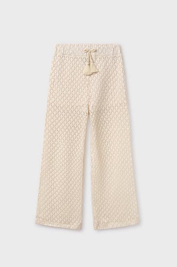 MAYORAL Stoffhose ecru