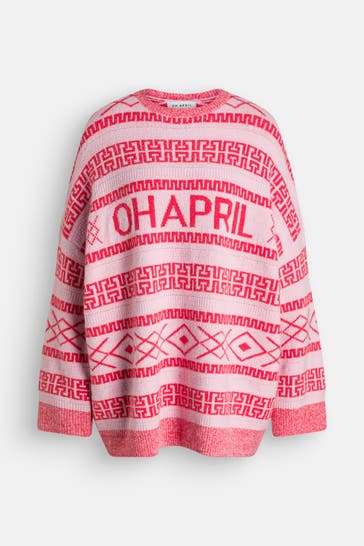 OH APRIL Strickpullover 'Lumi ' gemustert