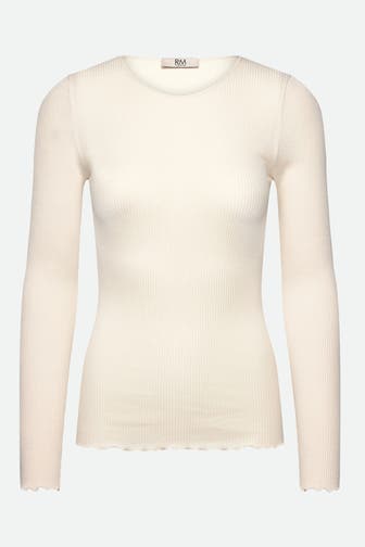 RM BY ROSEMUNDE Longsleeve 'Balta' ecru