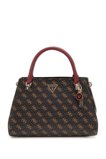 GUESS Handtasche 'Noelle' dunkelbraun