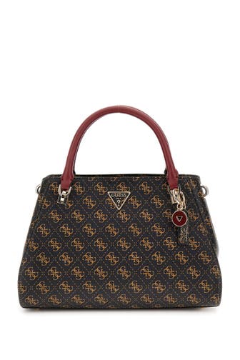 GUESS Handtasche 'Noelle' dunkelbraun