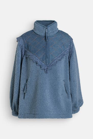 LOLLYS LAUNDRY Teddyfleece-Troyer taubenblau
