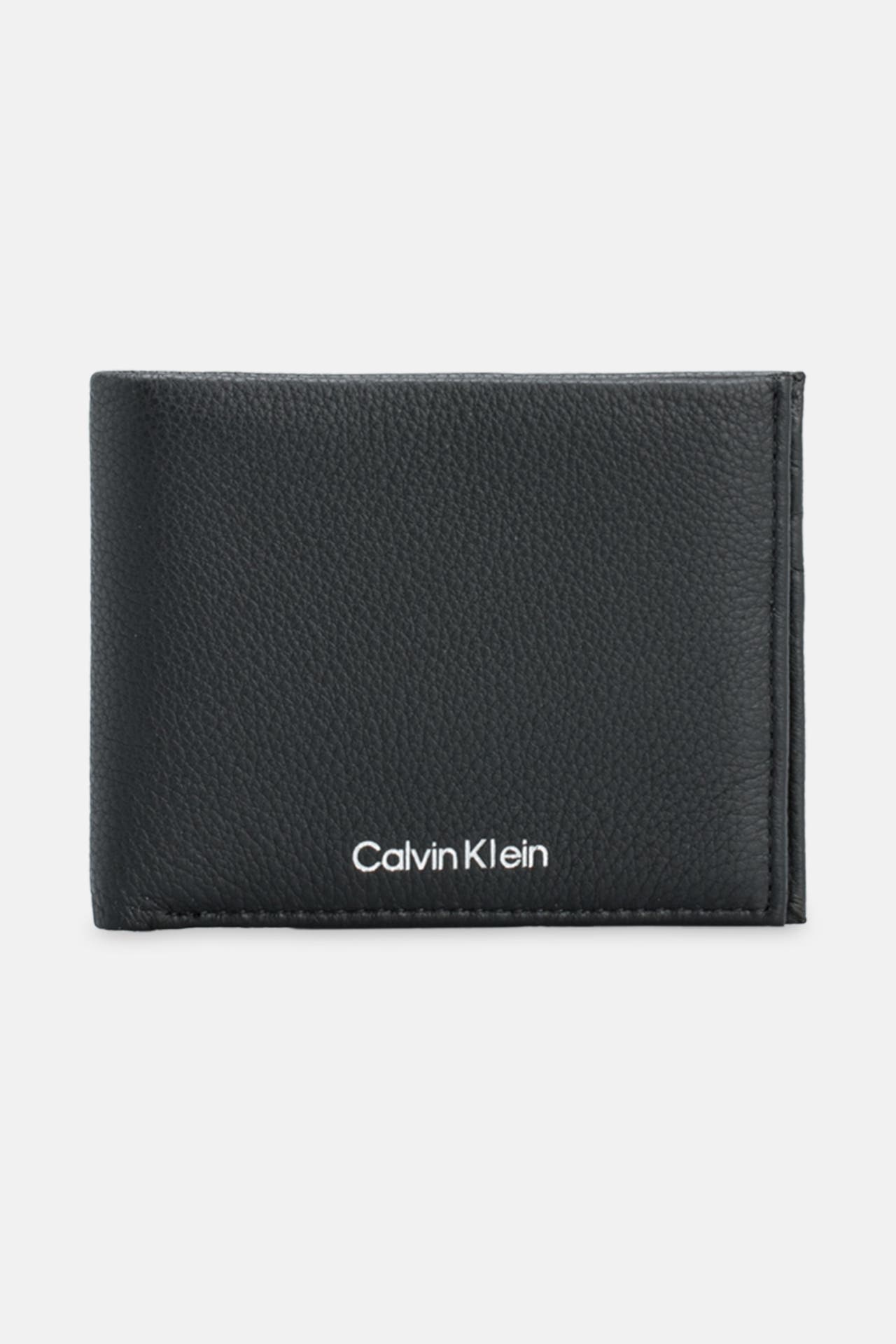 CALVIN KLEIN Ledergeldbörse schwarz, Bild 1