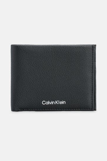 CALVIN KLEIN Ledergeldbörse schwarz