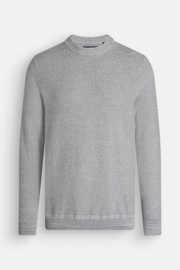 SUPERDRY Strickpullover hellgrau 