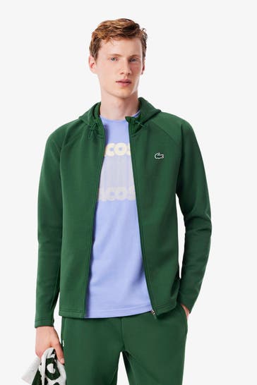 LACOSTE Sweatjacke dunkelgrün