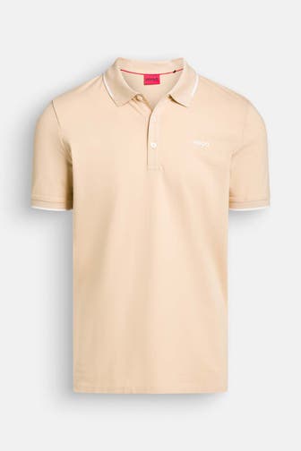 HUGO Polo-Shirt 'Dinoso' beige