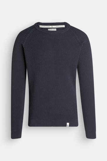 COLOURS & SONS Strickpullover graublau