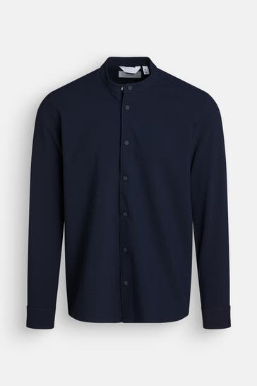 MATINIQUE Casual-Hemd 'chinzon' nachtblau