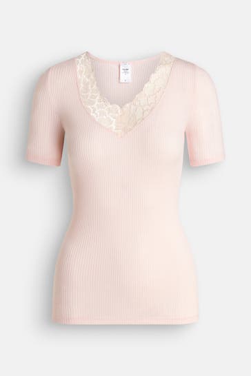 CALIDA Seidenmix-Shirt rosa