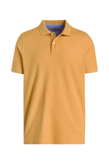 FYNCH-HATTON Polo-Shirt senfgelb