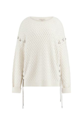 GUESS Strickpullover 'Elliss' ecru