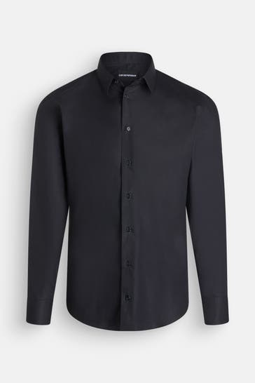 EMPORIO ARMANI Business-Hemd schwarz