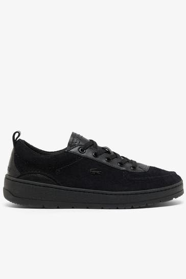 LACOSTE Ledersneaker schwarz