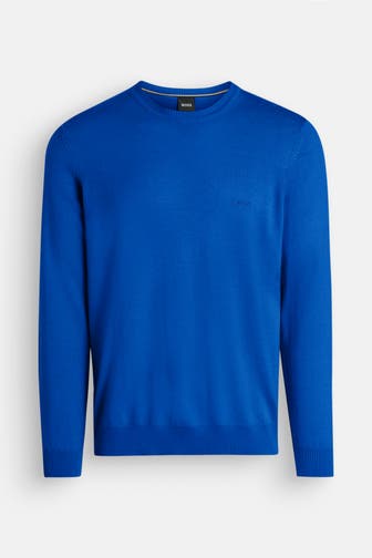 BOSS Wollpullover 'Bagritte' blau