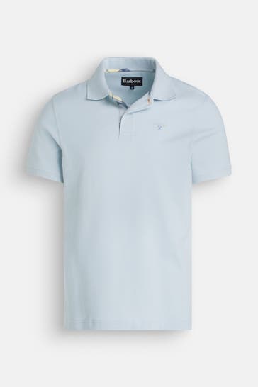 BARBOUR Polo-Shirt hellblau