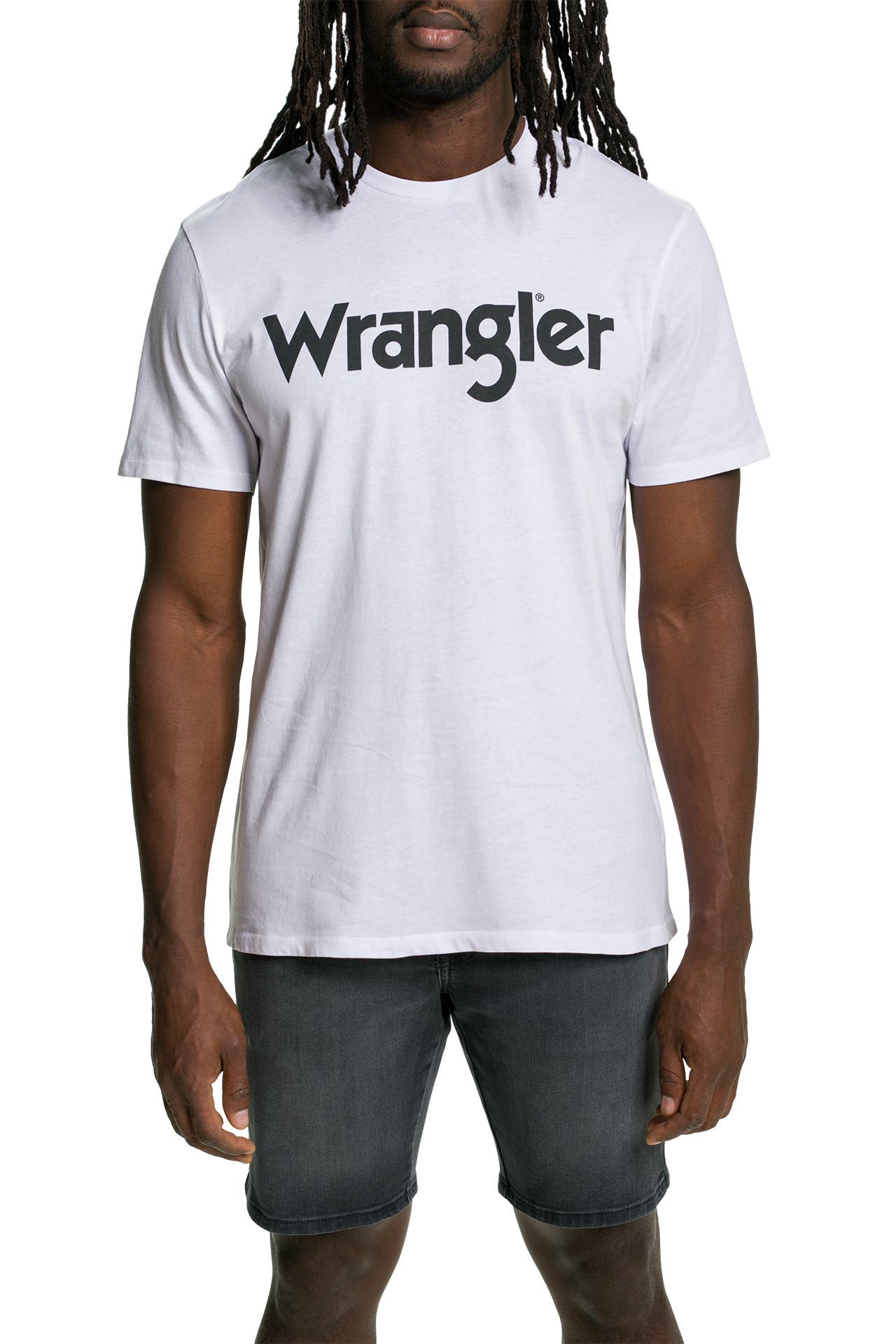 T-shirt Wrangler Homme Blanc Taille M - Neuf Avec étiquettes - Motif Graphique