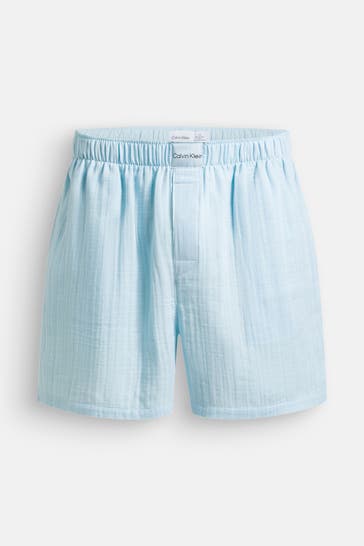 CALVIN KLEIN Pyjamashorts hellblau