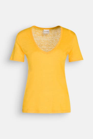CLOSED Leinen-Shirt sonnengelb