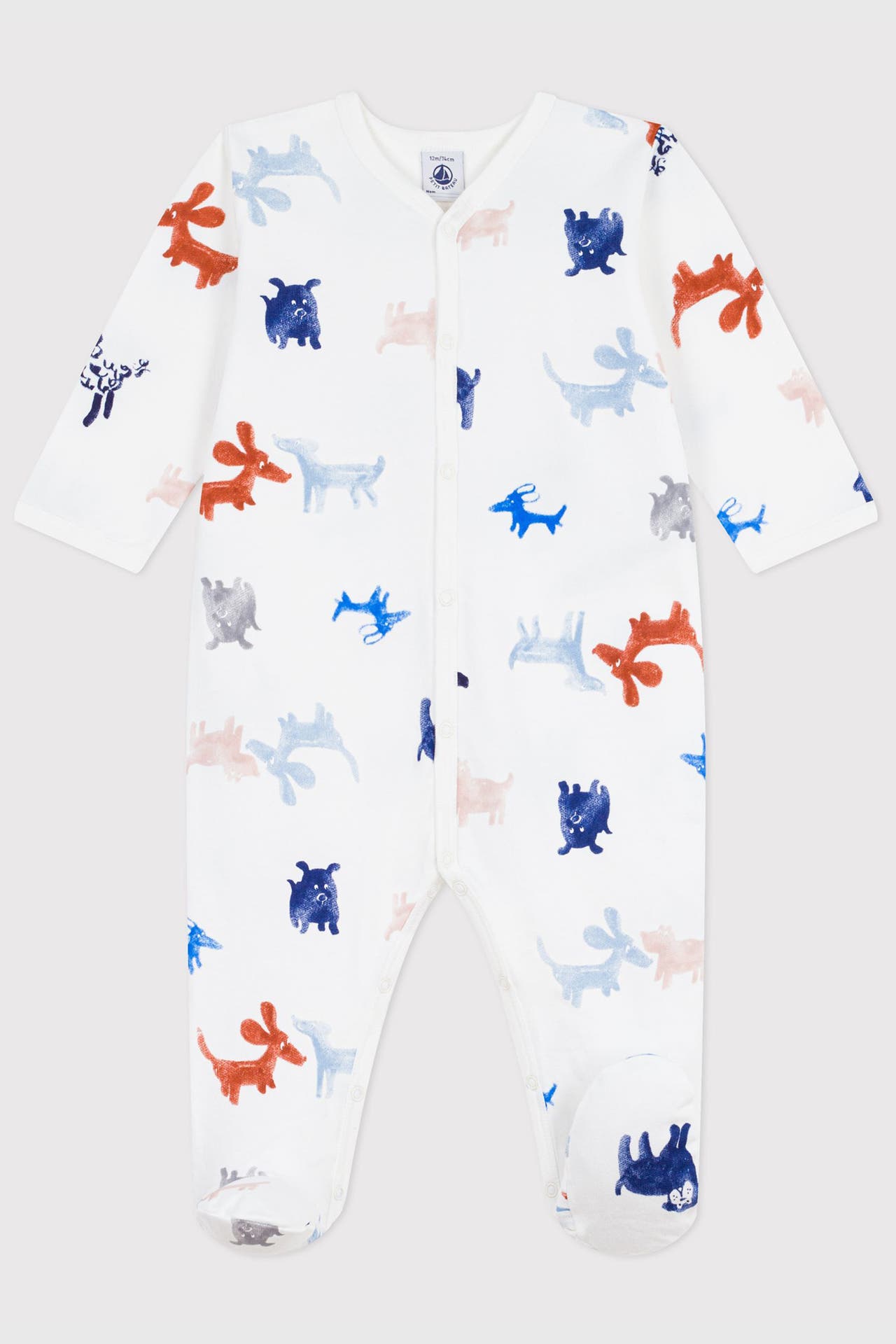 PETIT BATEAU Strampler gemustert, Bild 1