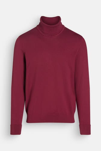 HECHTER Paris Rollkragenpullover weinrot