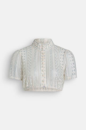 KRÜGER Dirndlbluse 'Kali'zweifarbig