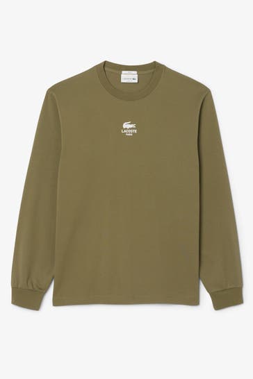 LACOSTE Longsleeve Unisex oliv
