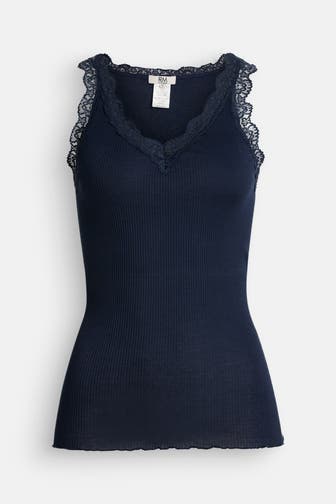 RM BY ROSEMUNDE Spitzentop 'Balta' dunkelblau