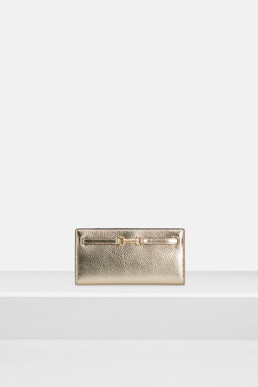 MICHAEL MICHAEL KORS Ledergeldbörse 'Carson' gold
