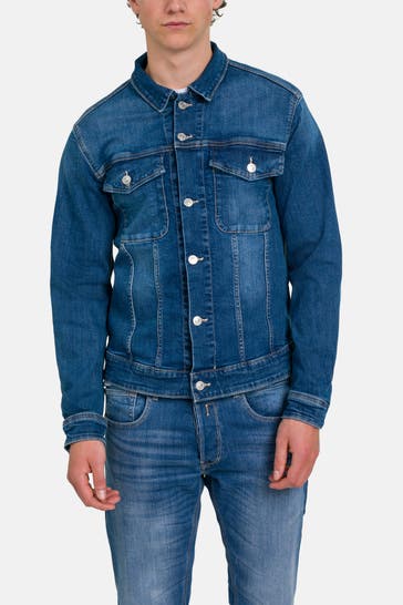 REPLAY Jeansjacke blau