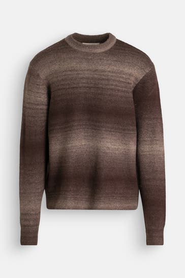JACK & JONES Strickpullover dunkelbraun