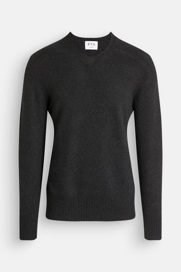 FTC Kaschmirmix-Pullover schwarz