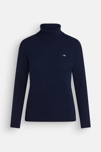 GANT Wollmix-Pullover nachtblau