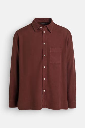 J.LINDEBERG Casual-Hemd rotbraun