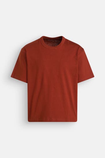 JACK & JONES T-Shirt ziegelrot