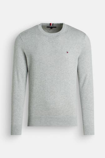 TOMMY HILFIGER Strickpullover grau
