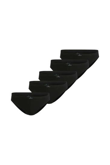 TOM TAILOR 5er-Pack Slips schwarz