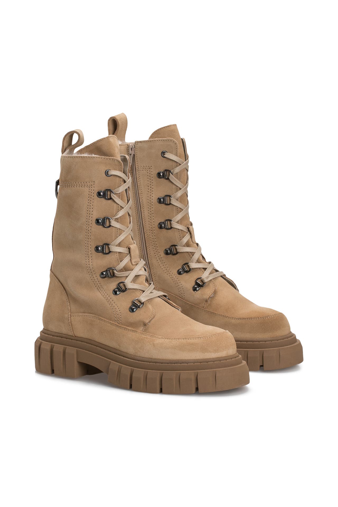 BUFFALO Leder-Schnürstiefel 'Scape' camel, Bild 1