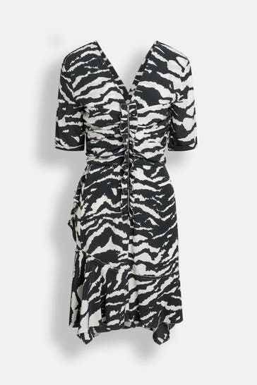 ISABEL MARANT Seidenmix-Kleid 'Arodie' gemustert