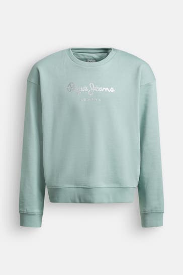 PEPE JEANS Sweatshirt 'Winter Rose' mint